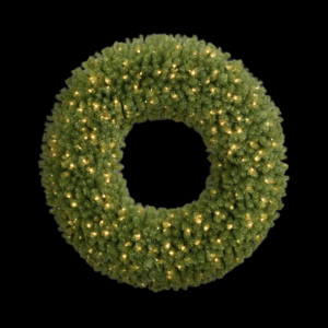 8 Foot Lighted Wreath