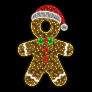 Gingerbread Boy Light Sculpture